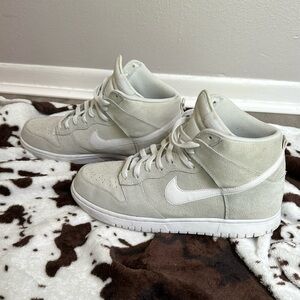 Rare collectible Nike Dunk High for men- size 11.5 suede off white